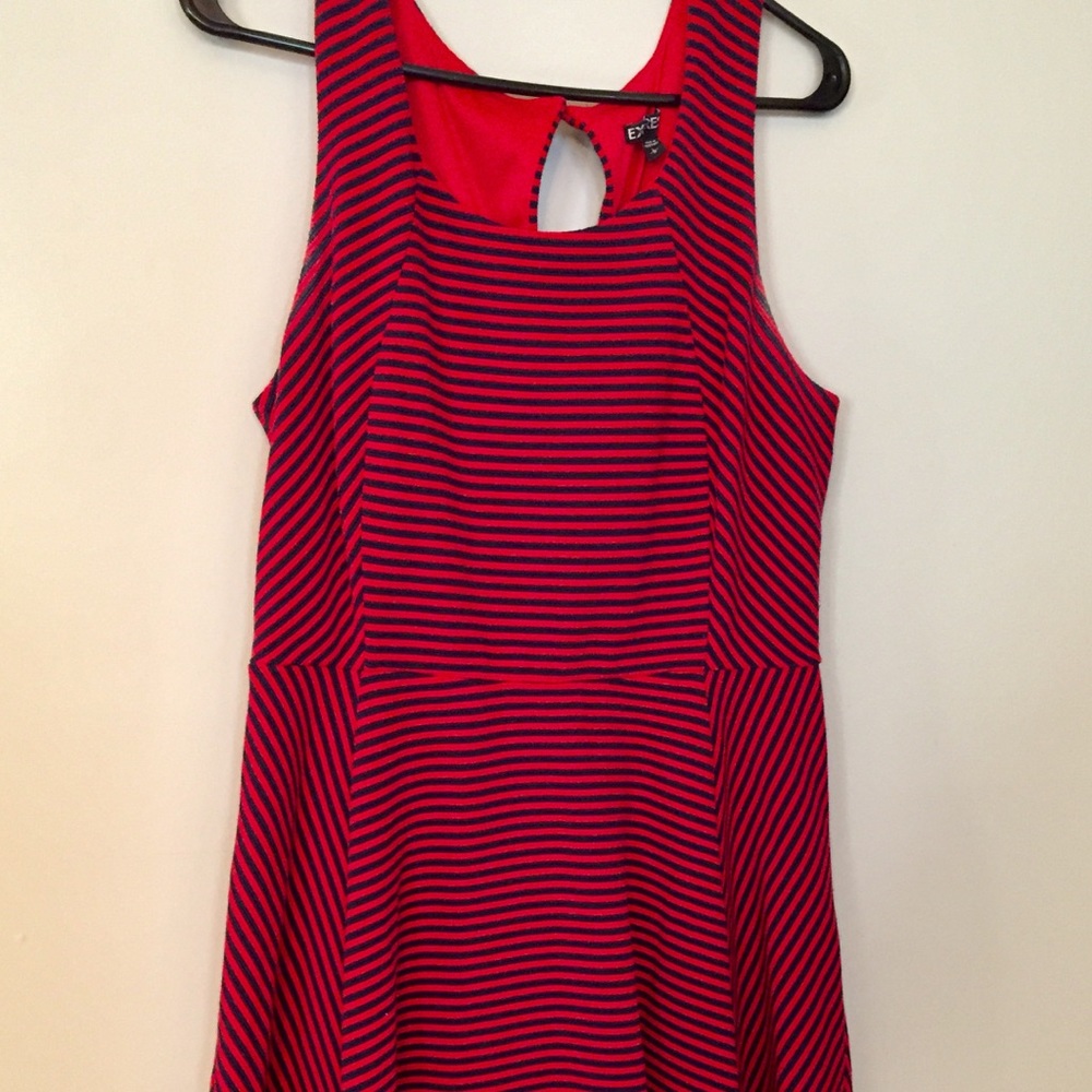 Express Red and Navy dress